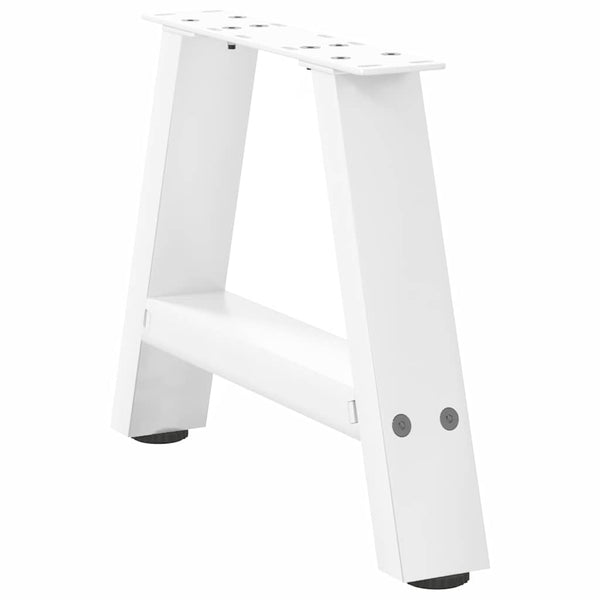 Couchtischbeine A-Form, 2er Set, Weiß, Stahl