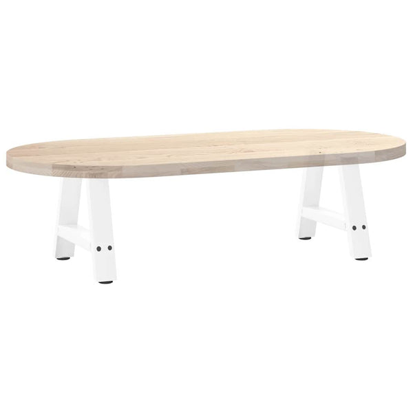 Couchtischbeine A-Form, 2er Set, Weiß, Stahl
