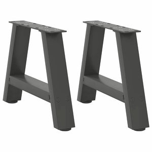 Couchtischbeine A-Form Anthrazit, 2er Set