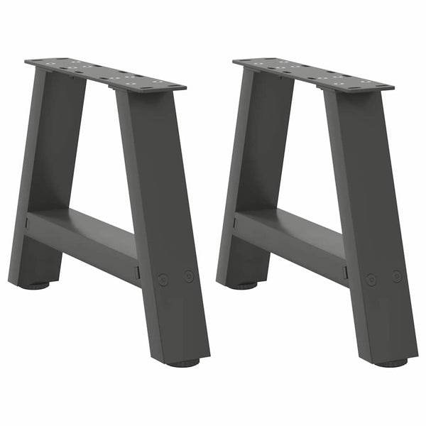 Couchtischbeine A-Form Anthrazit, 2er Set