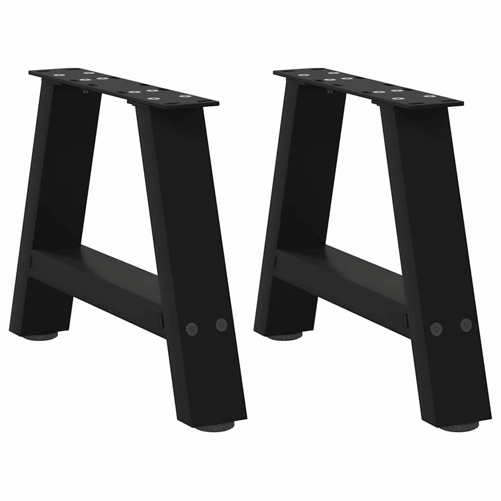 Couchtischbeine A-Form, 50cm, Schwarz, 2er Set