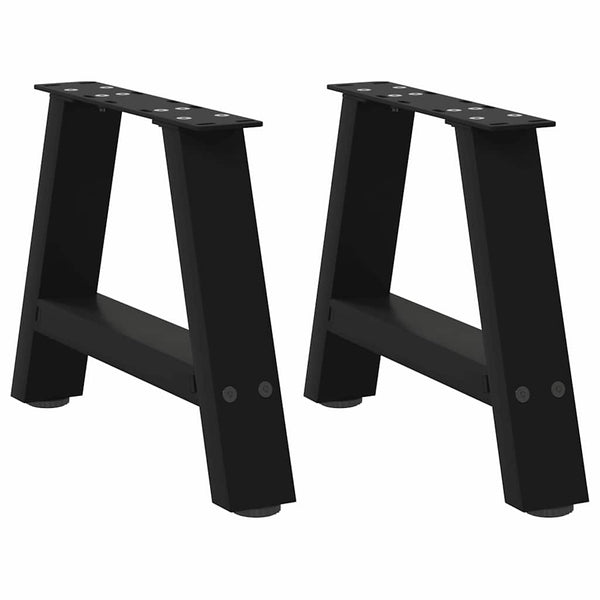 Couchtischbeine A-Form, 50cm, Schwarz, 2er Set