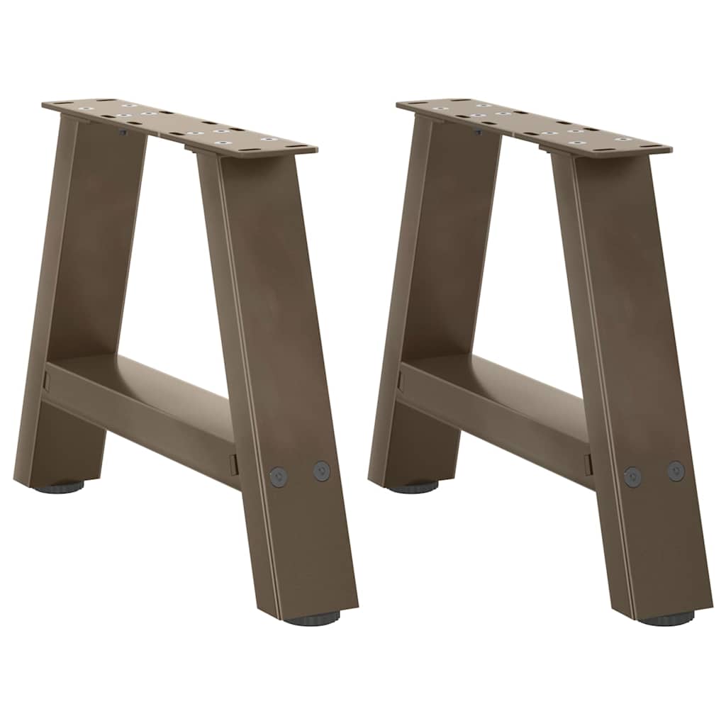Couchtischbeine A-Form, 50 cm, Stahl, 2er-Set