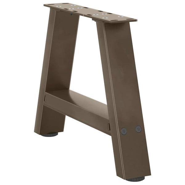 Couchtischbeine A-Form, 50 cm, Stahl, 2er-Set