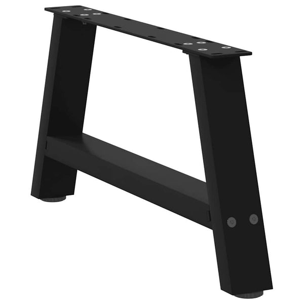 Couchtischbeine A-Form, Schwarz, 60cm, 2er-Set