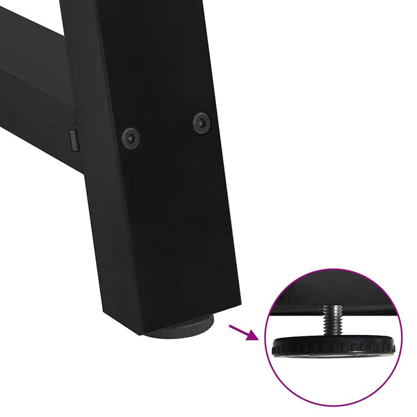 Couchtischbeine A-Form, Schwarz, 60cm, 2er-Set