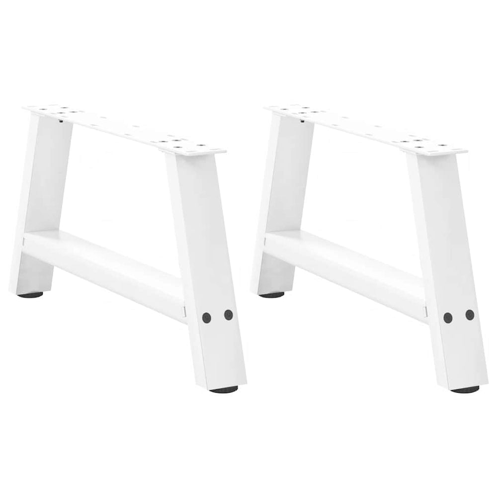Couchtischbeine A-Form, 60cm, Weiß, 2er-Set