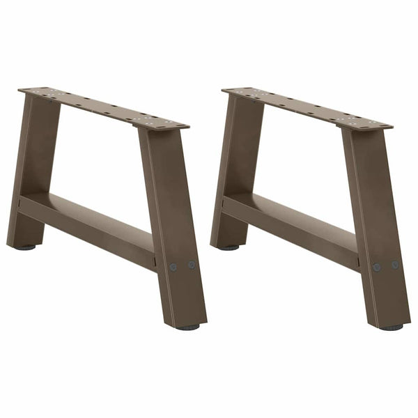 Couchtischbeine A-Form Stahl, 60 cm, 2er-Set