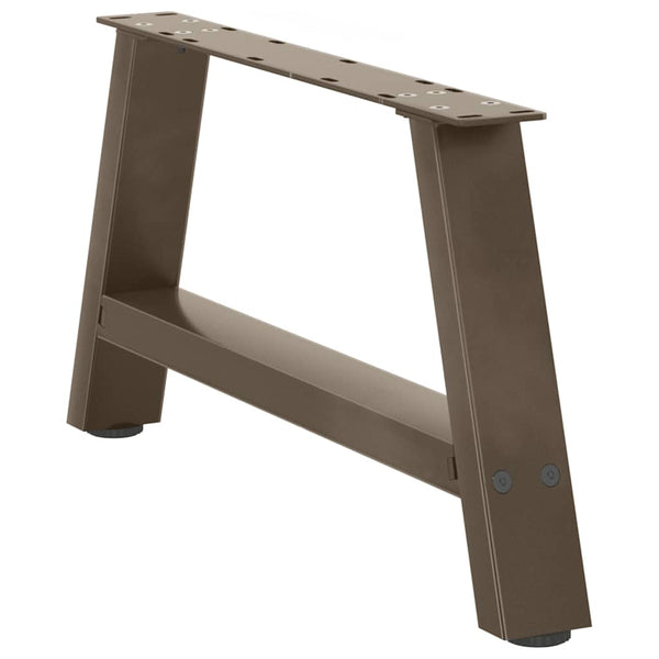 Couchtischbeine A-Form Stahl, 60 cm, 2er-Set