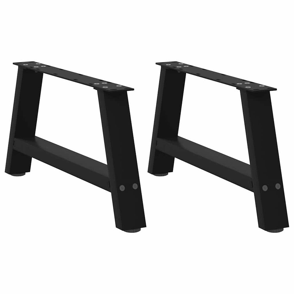 Couchtischbeine A-Form Schwarz Stahl 70cm (2er Set)