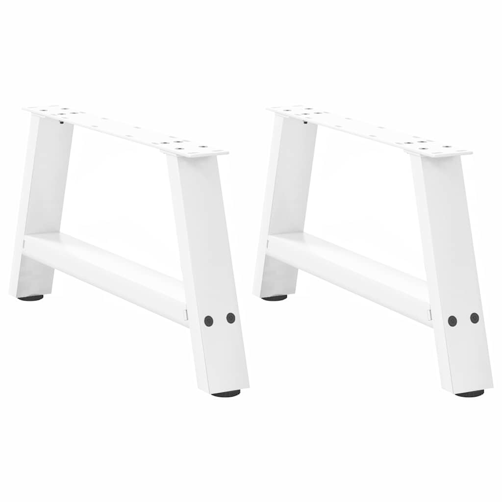 Couchtischbeine A-Form Weiß, 2er Set