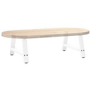 Couchtischbeine A-Form Weiß, 2er Set