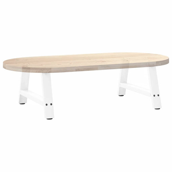 Couchtischbeine A-Form Weiß, 2er Set