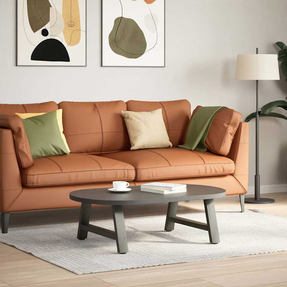 Couchtischbeine A-Form Anthrazit 70 cm (2er Set)