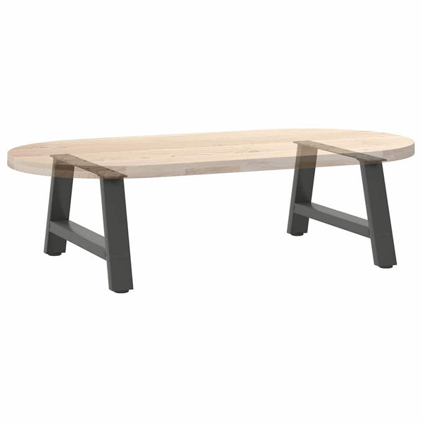 Couchtischbeine A-Form Anthrazit 70 cm (2er Set)