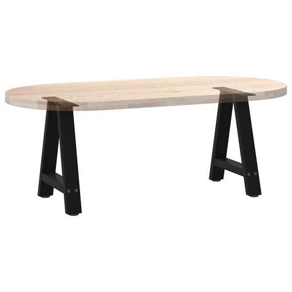Couchtischbeine A-Form, 38cm, Schwarz, 2er-Set