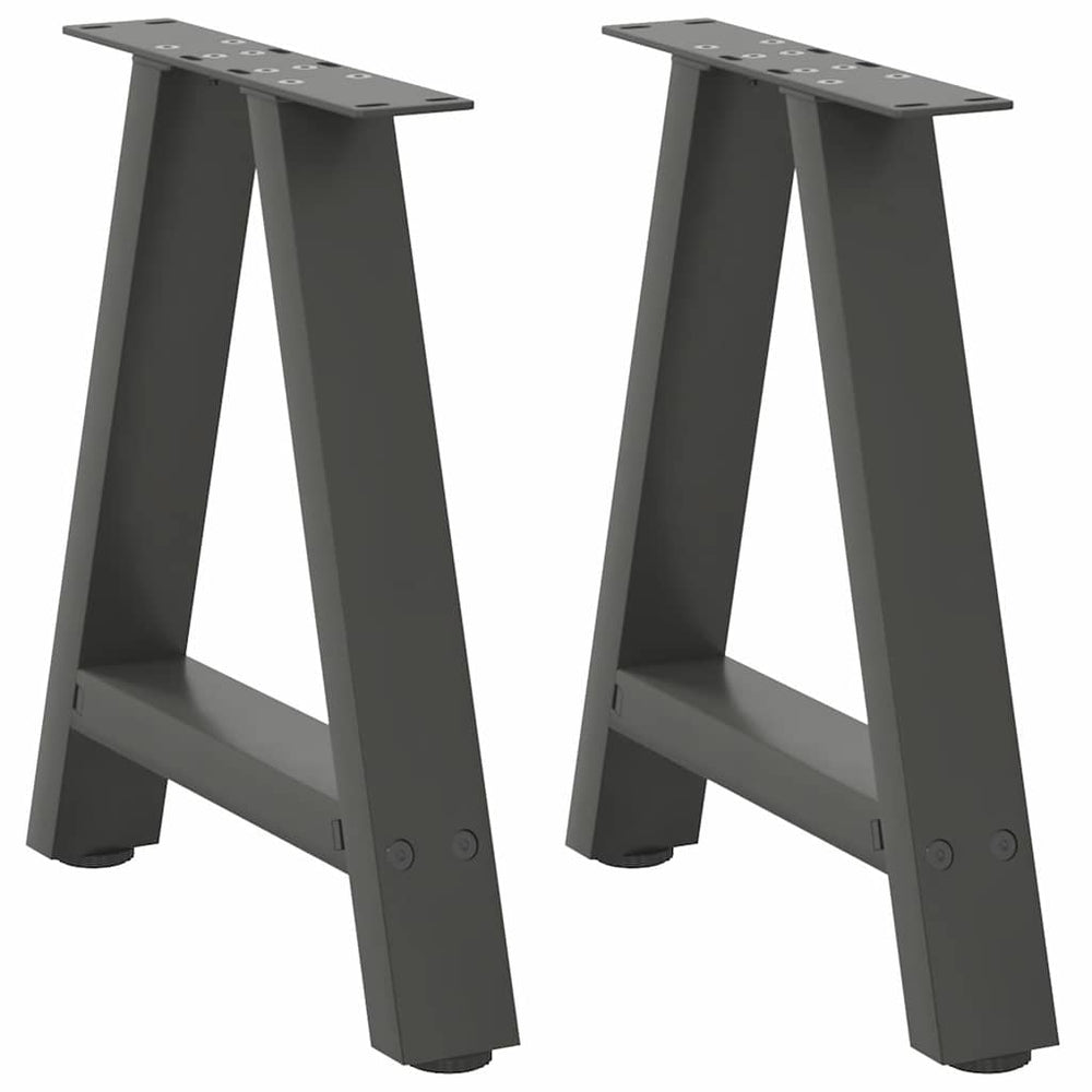 A-Form Couchtischbeine Anthrazit, 2er Set