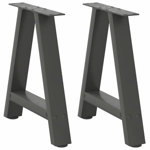 A-Form Couchtischbeine Anthrazit, 2er Set