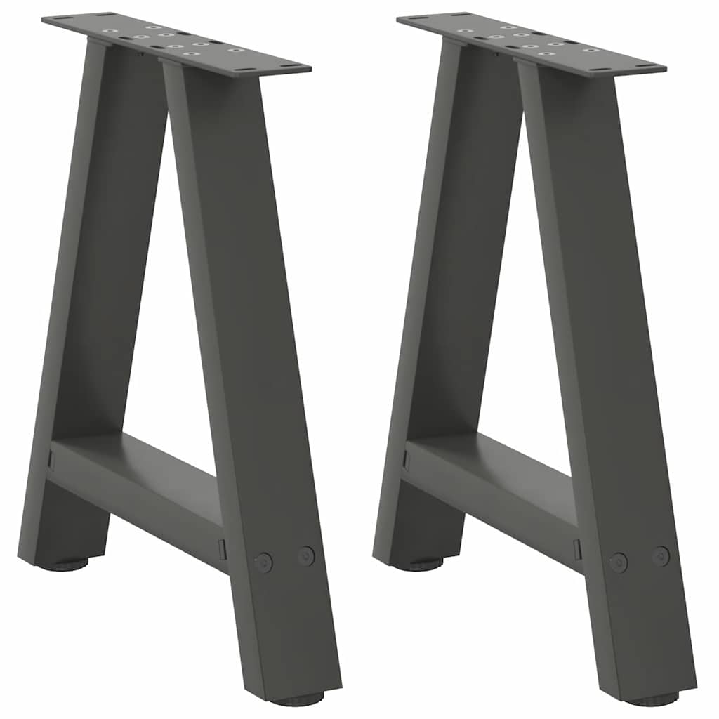 A-Form Couchtischbeine Anthrazit, 2er Set