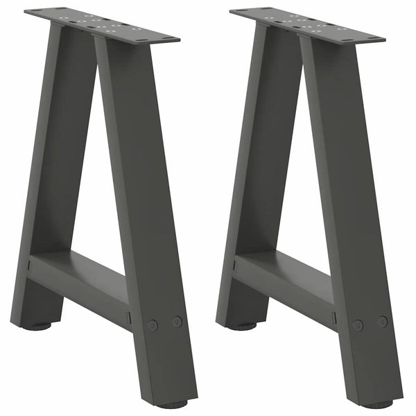 A-Form Couchtischbeine Anthrazit, 2er Set