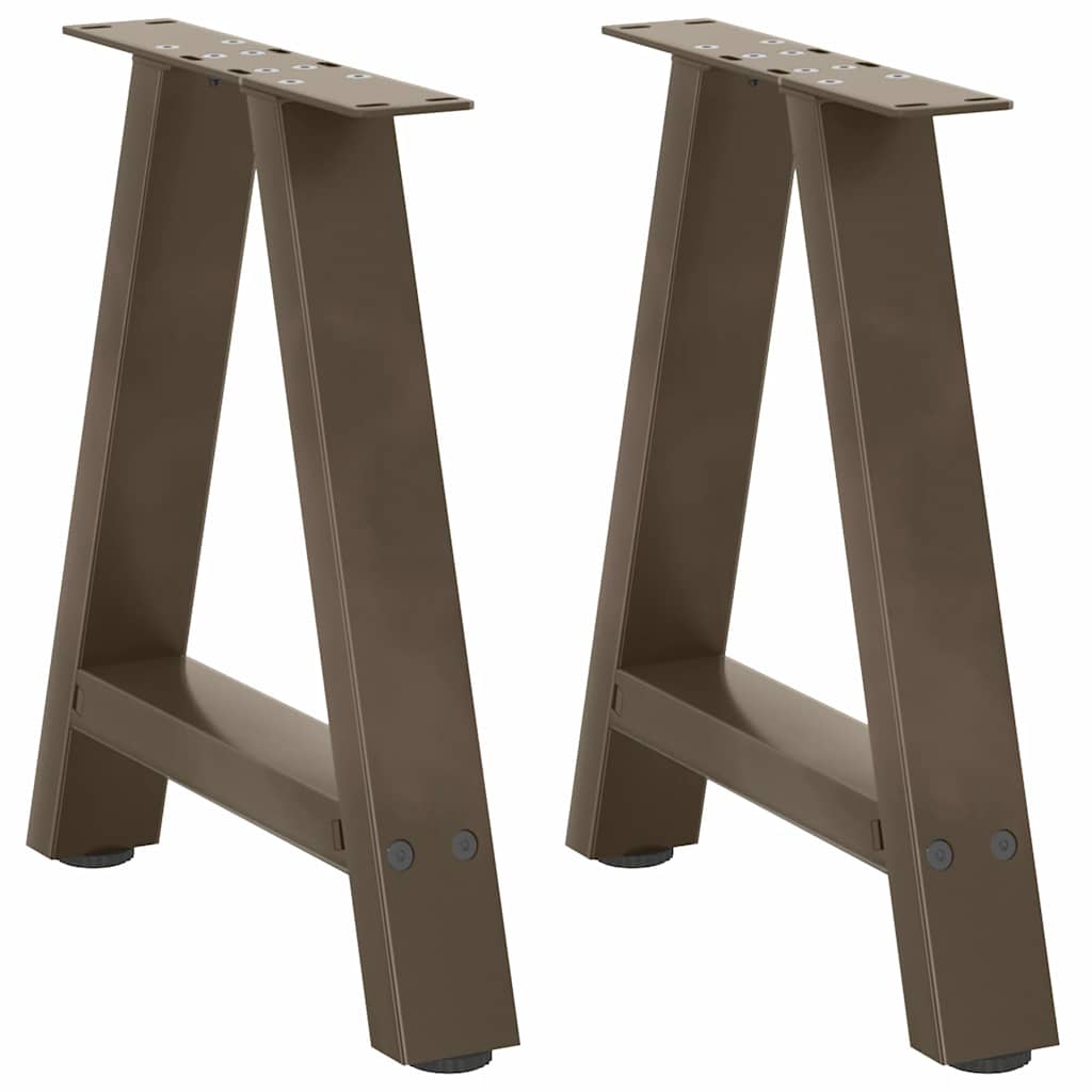 A-Form Couchtischbeine aus Stahl, 2er Set