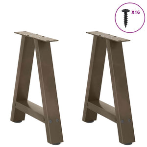 A-Form Couchtischbeine aus Stahl, 2er Set