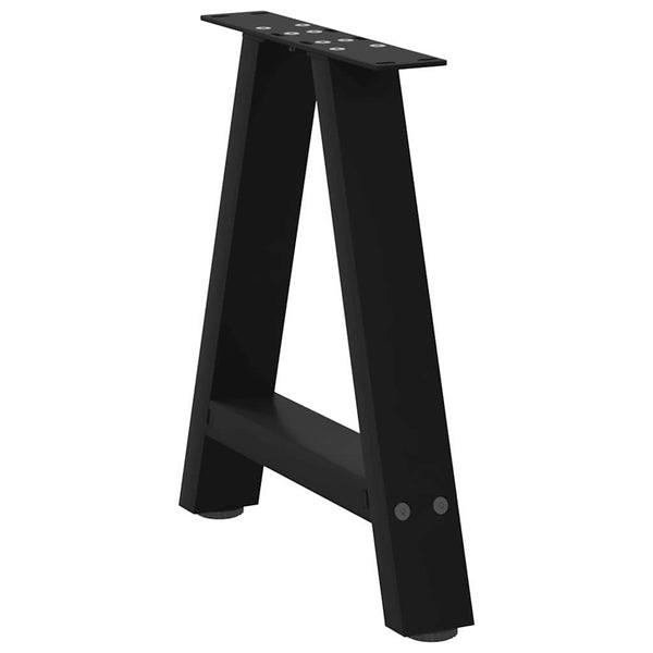 Couchtischbeine A-Form, 2er Set, Schwarz