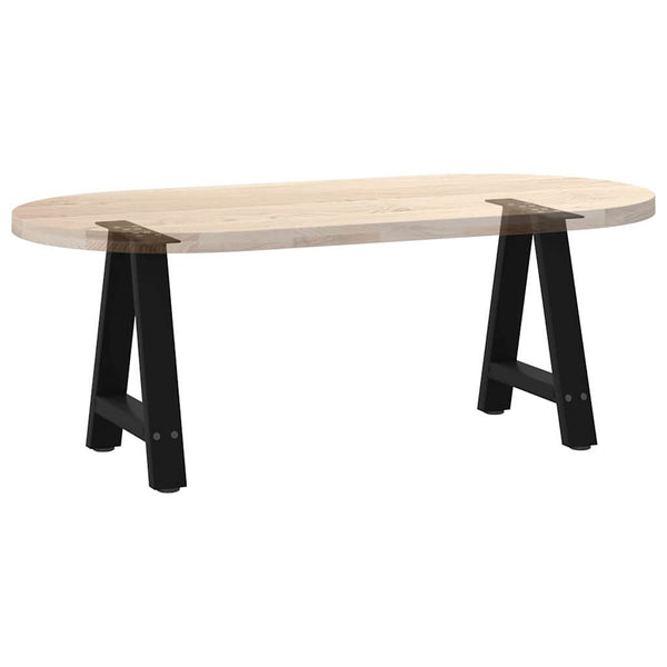 Couchtischbeine A-Form, 2er Set, Schwarz