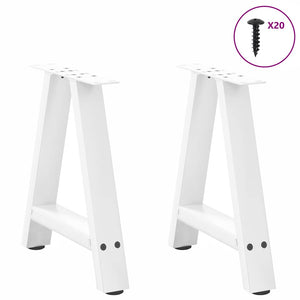 Weiße A-Form Couchtischbeine, 50 cm, 2er Set