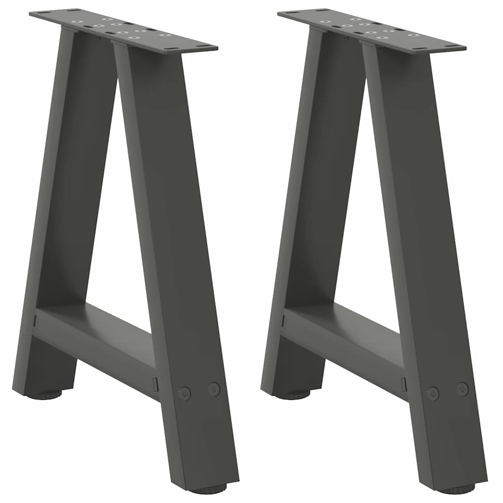 Couchtischbeine A-Form Anthrazit, 2er-Set