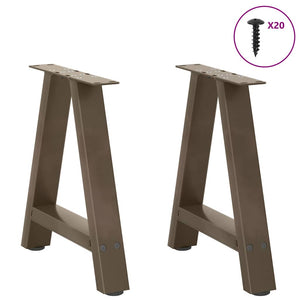 A-Form Couchtischbeine Stahl 50cm, 2er Set
