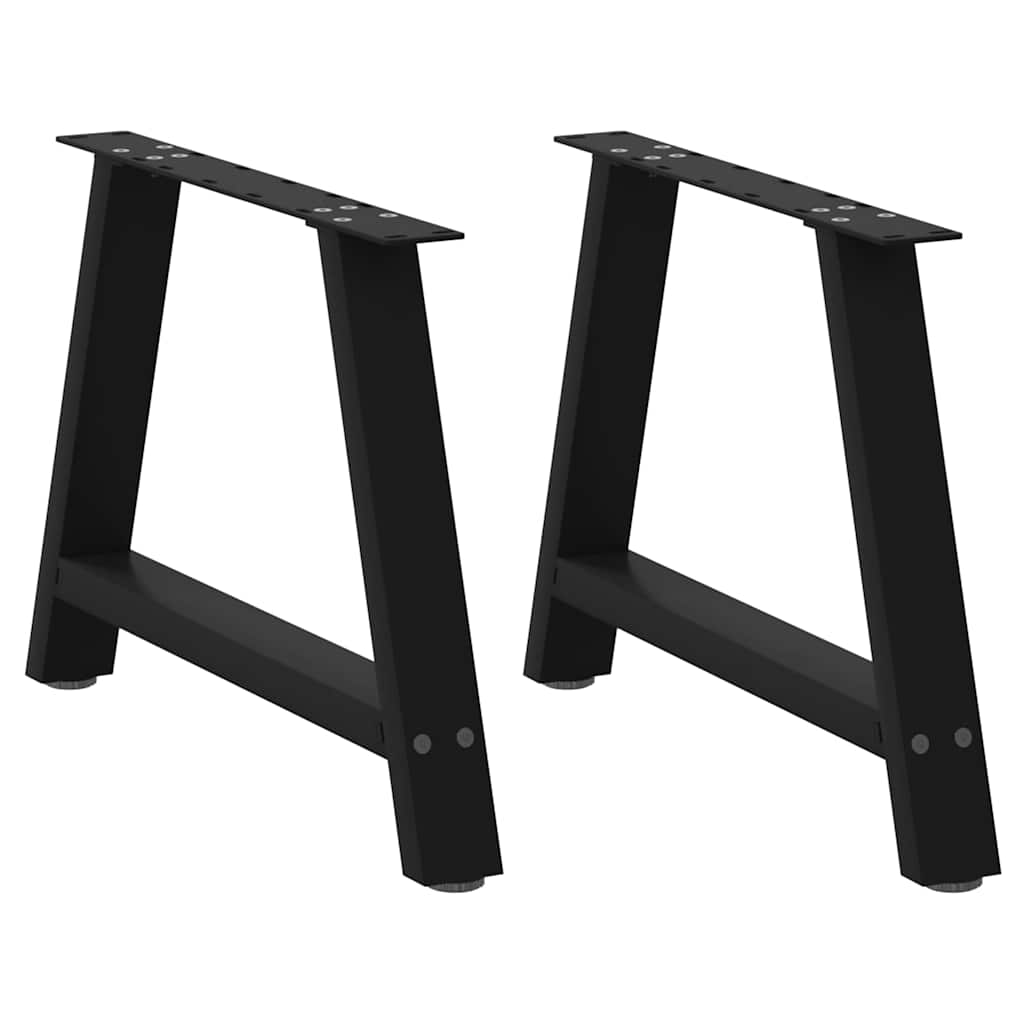 Couchtischbeine A-Form, Schwarz, 60cm, 2er-Set