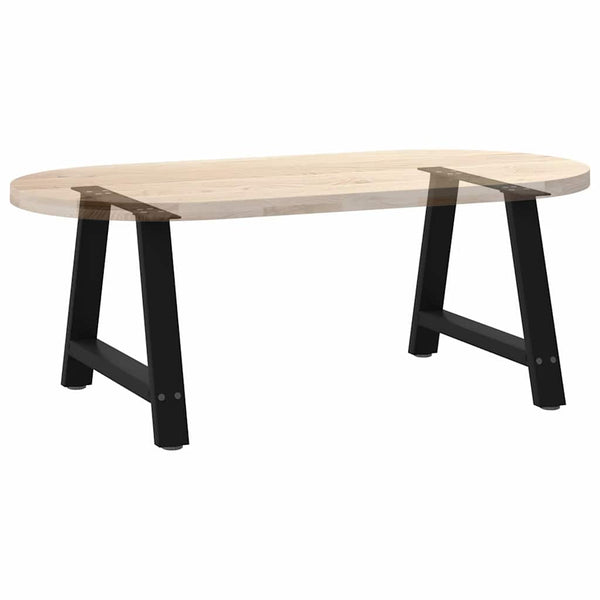 Couchtischbeine A-Form, Schwarz, 60cm, 2er-Set
