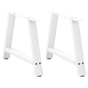 Couchtischbeine A-Form Weiß, 2er Set