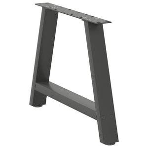 Couchtischbeine A-Form Anthrazit 60 cm, 2er-Set