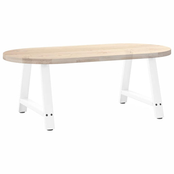Couchtischbeine A-Form Weiß, 2er Set