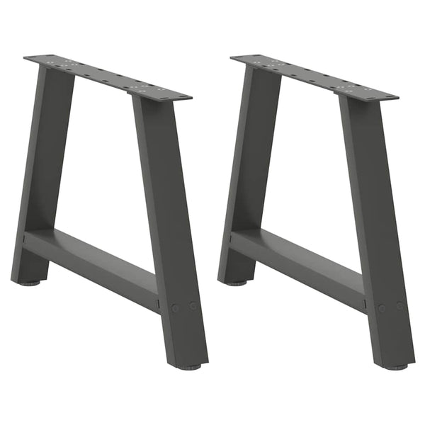 Couchtischbeine A-Form Anthrazit, 2er-Set