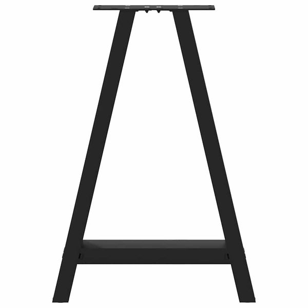 Esstischbeine A-Form Schwarz Stahl 50x72 cm, 2er Set