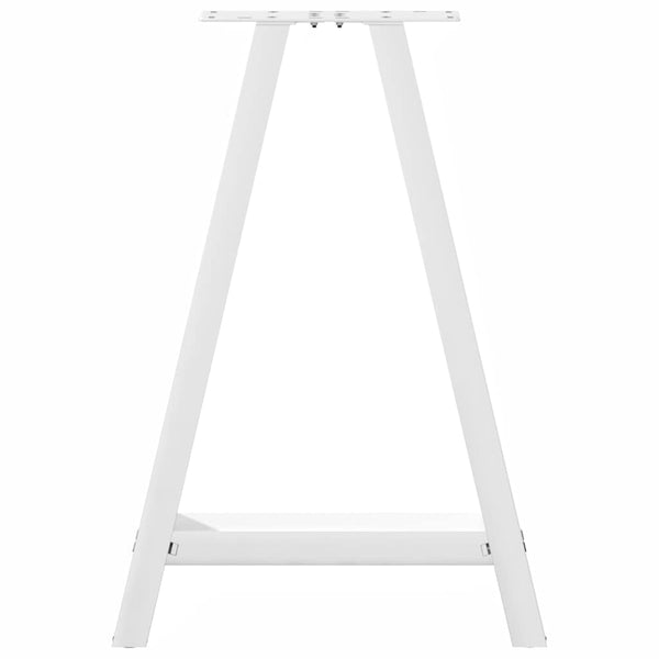 Esstischbeine A-Form Weiß Stahl 50x73cm, 2er-Set
