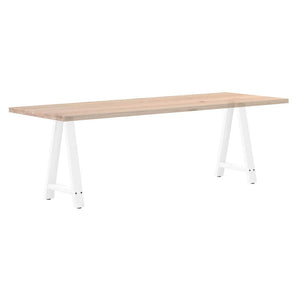 Esstischbeine A-Form Weiß Stahl 50x73cm, 2er-Set