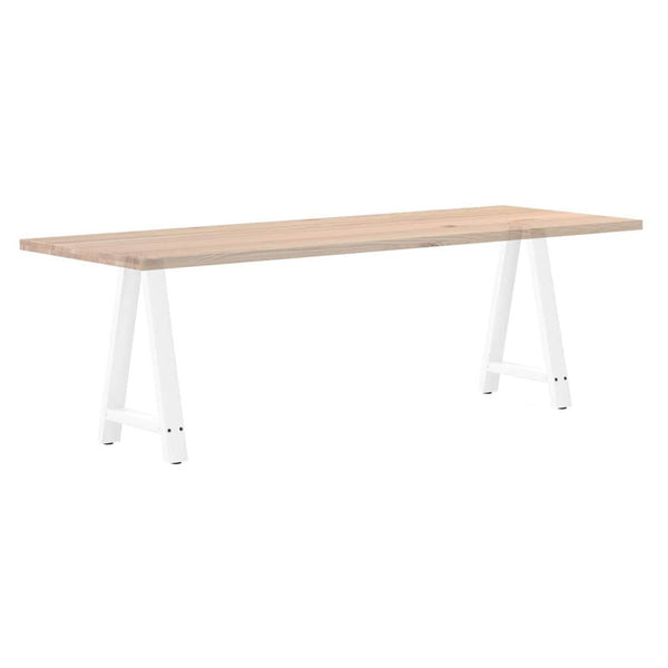Esstischbeine A-Form Weiß Stahl 50x73cm, 2er-Set