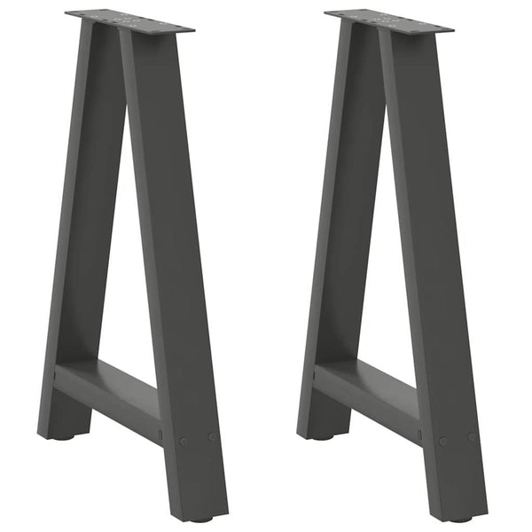 A-Form Tischbeine Anthrazit 50x72 cm (2er Set)