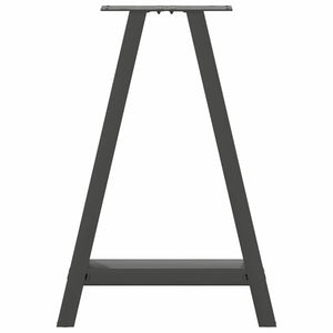 vidaXL Pieds de table à manger en forme de A 2 pcs Anthracite 60x(72-73) cm Acier