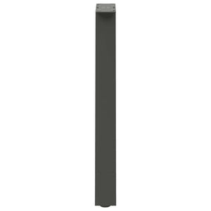 vidaXL Pieds de table à manger en forme de A 2 pcs Anthracite 60x(72-73) cm Acier