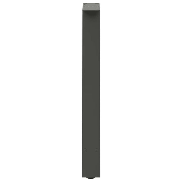 vidaXL Pieds de table à manger en forme de A 2 pcs Anthracite 60x(72-73) cm Acier