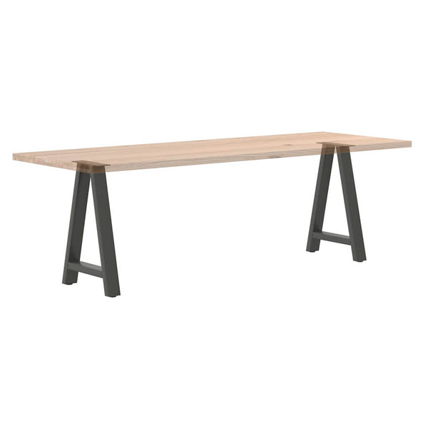 vidaXL Pieds de table à manger en forme de A 2 pcs Anthracite 60x(72-73) cm Acier
