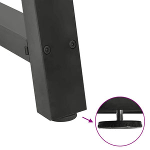 vidaXL Pieds de table à manger en forme de A 2 pcs Anthracite 60x(72-73) cm Acier