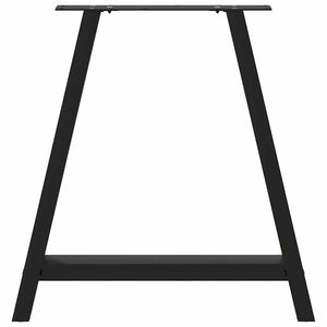 A-Form Tischbeine, 70cm, Schwarz, 2er Set