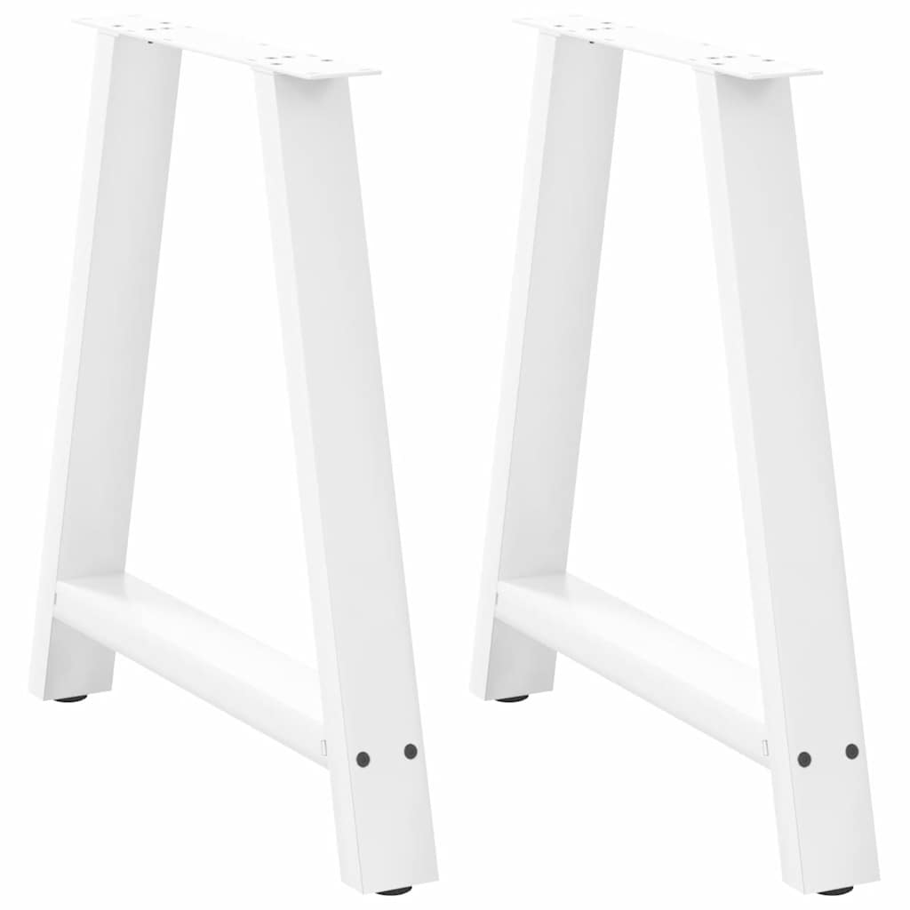 A-Form Tischbeine, 70 cm, Weiß, 2er-Set