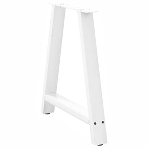 A-Form Tischbeine, 70 cm, Weiß, 2er-Set